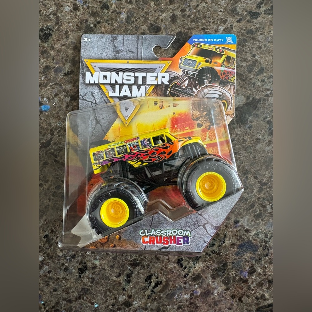 Monster Jam 1/64 Diecast Classroom Crusher Toy Truck - NWT